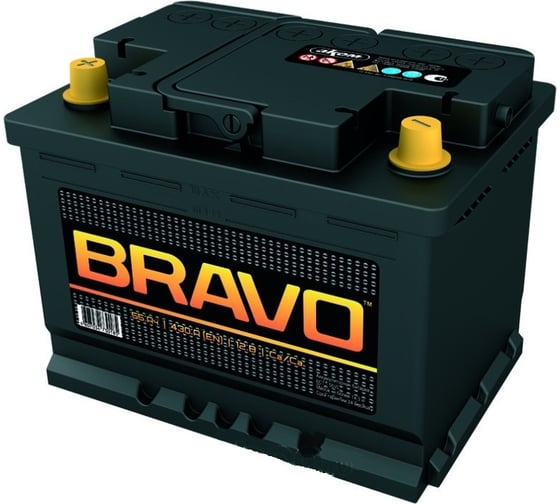 Аккумуляторная батарея BRAVO 55 Ач, 430 A, прямая полярность 004055001 1