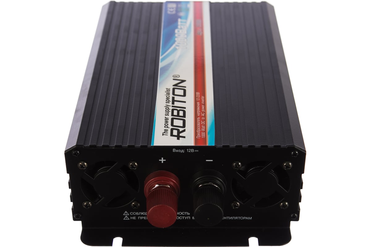 Инвертор 1000W две евро розетки Robiton R1000 13203 - выгодная цена ...