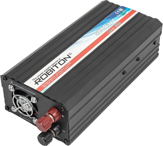 Инвертор 700W две евро розетки Robiton R700 12173