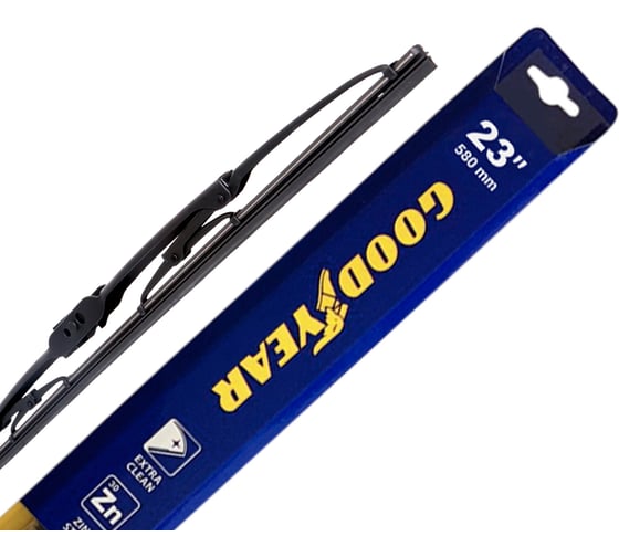 Каркасная щетка стеклоочистителя FRAME 23/58 cm всесезонная, 3 переходника Goodyear GY000323