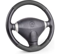 Оплётка для перетяжки руля AUTOPROFI SAM-100 BK/BK M