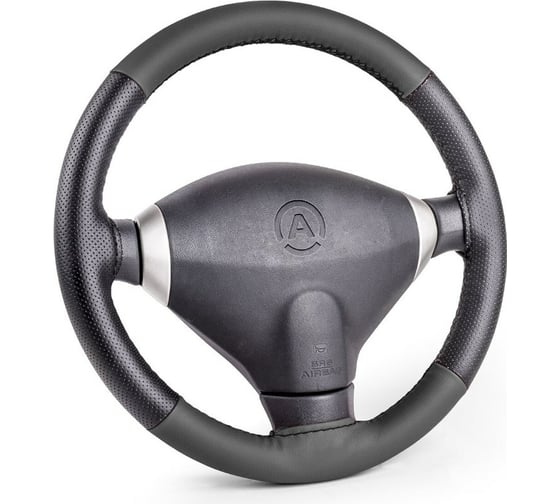 Оплётка для перетяжки руля AUTOPROFI SAM-100 BK/BK M 1
