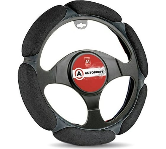 Оплётка руля AUTOPROFI SP-5026 BK M