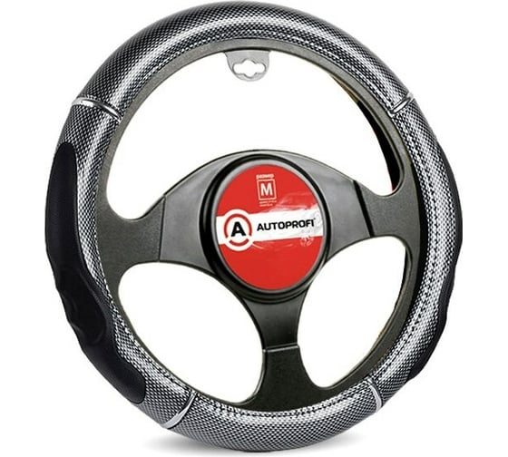 Оплётка руля AUTOPROFI GL-1025 CARBON M 1