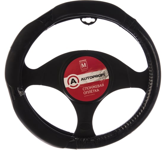 Оплётка руля AUTOPROFI SP-5022 BK/BK.WOOD M