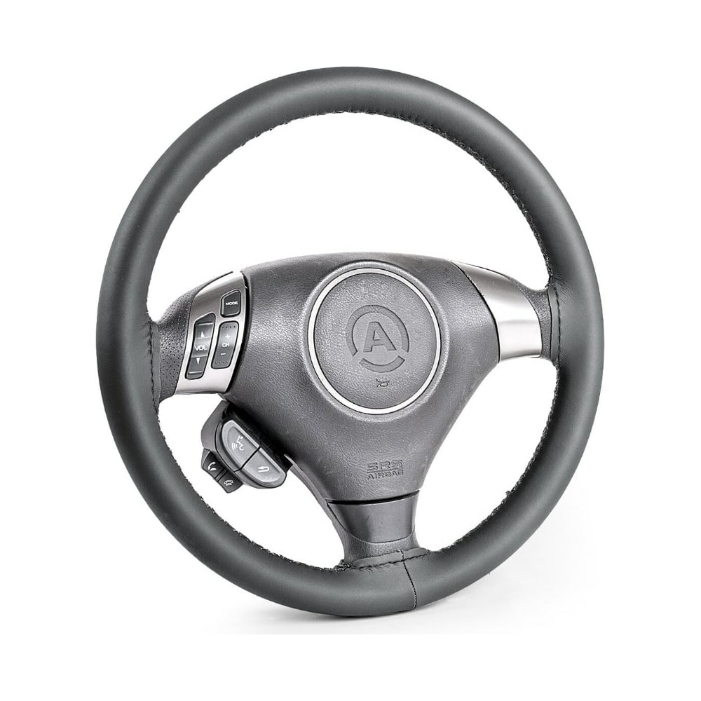 Оплётка "AUTOPROFI" на шнурке  композитная кожа (черный) М