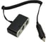 Разветвитель автоприкуривателя 2гн 2хUSB 5V 1 000mA шнур спираль 1.5М REXANT 16-0225 1