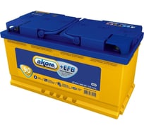 Аккумуляторная батарея АКОМ + EFB 90Е Ah, 840 A, обратная полярность 049090101