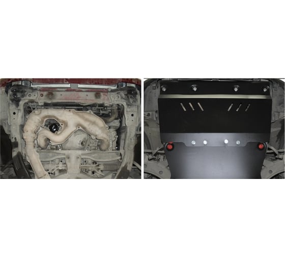 Защита картера для Subaru Forester 2003-2008, сталь 2 мм, крепеж в комплекте АвтоБроня 111.05415.1