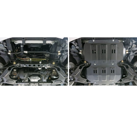 Защита картера для Great Wall Hover H3/H5 2006-2011 2011-2015, st 2mm АвтоБроня 111.02007.1