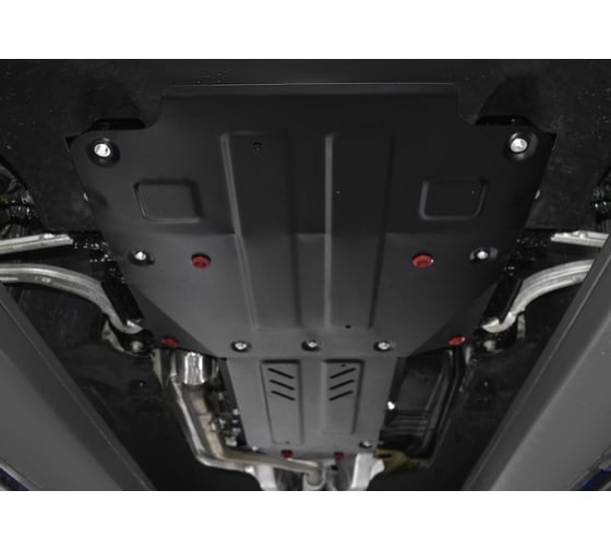 Защита картера, КПП и РК АвтоБроня Genesis G70 4WD 2018-/Kia Stinger 4WD 2018-, st 2mm K111.02841.1