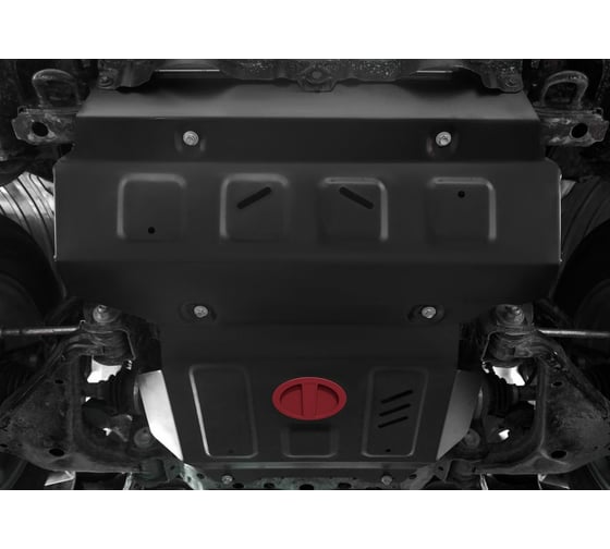 Защита радиатора и картера ч.1 Toyota Fortuner 4WD 2017-, st 2mm,штатный крепеж АвтоБроня 1.09501.1