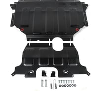 ЗК+КПП для Volkswagen Teramont 2018-н.в., сталь 2 мм, крепеж в комплекте АвтоБроня 111.05861.1