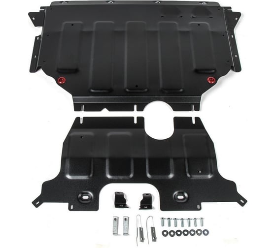 ЗК+КПП для Volkswagen Teramont 2018-н.в., сталь 2 мм, крепеж в комплекте АвтоБроня 111.05861.1 1