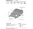ЗК+КПП Chevrolet Aveo 2008-2012/Ravon Nexia R3 2016-н.в., сталь 2 мм АвтоБроня 111.01001.2 3