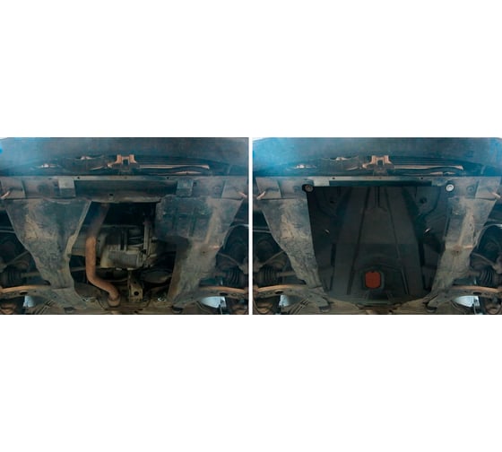 ЗК+КПП для Daewoo Nexia 2008-2016, сталь 2 мм, крепеж в комплекте АвтоБроня 111.01310.1