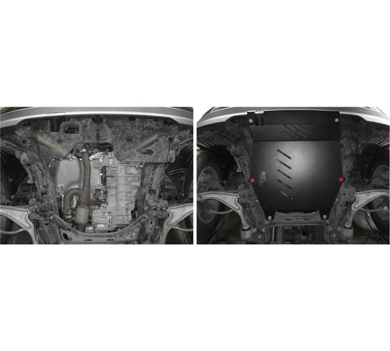 ЗК+КПП для Honda Pilot 2008-2011, сталь 2 мм, крепеж в комплекте АвтоБроня 111.02105.3