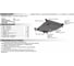 ЗК+КПП Nissan Ad Van 1990-1996/Almera 1995-2000, st 2mm АвтоБроня 111.04129.1 3