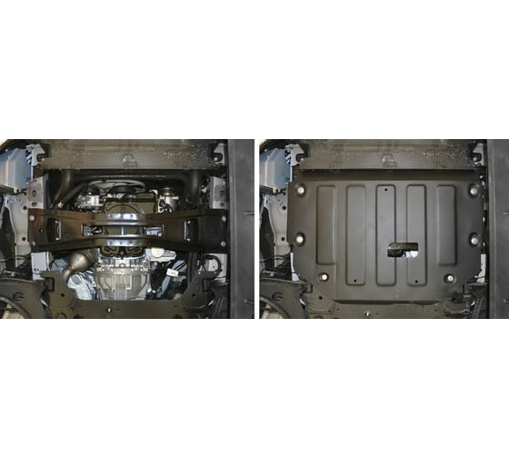 ЗК+КПП для Ford Transit 2014-н.в., сталь 2 мм, крепеж в комплекте АвтоБроня 111.01867.1