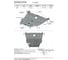 ЗК+КПП для Nissan X-Trail 2001-2007, сталь 2 мм, крепеж в комплекте АвтоБроня 111.04138.1 2