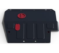 ЗК+КПП для Nissan Tiida 2007-2015, сталь 2 мм, крепеж в комплекте АвтоБроня 111.04113.3