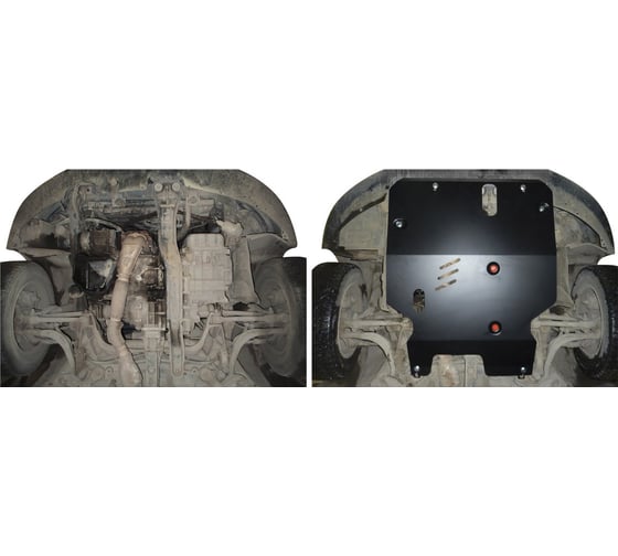 ЗК+КПП для Mitsubishi Galant 4WD 1996-2005, сталь 2 мм, крепеж в комплекте АвтоБроня 111.04029.1