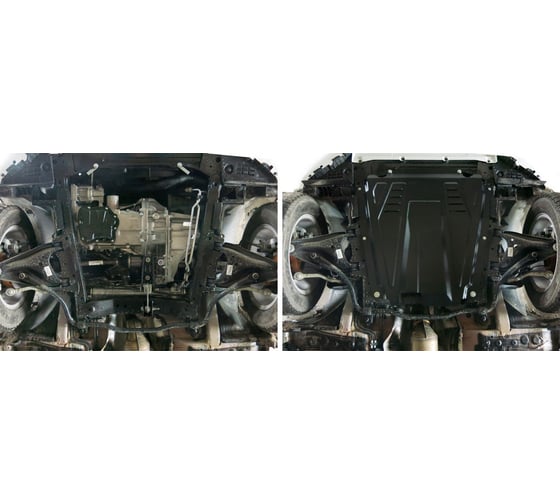 ЗК+КПП Lada Largus 2012-/Xray 2016-/Nissan Almera 2013-, st 2mm АвтоБроня 111.06027.1