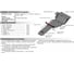 Защита картера часть 1 для Nissan Elgrand 1999-2002, st 2mm, штатный крепеж АвтоБроня 1.04142.1 2