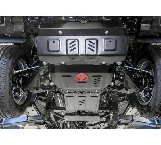 Защита радиатора, картера, КПП и РК для Toyota Fortuner 4WD 2017-, st 2mm АвтоБроня K111.05770.1