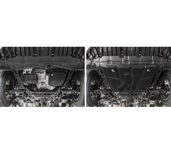 ЗК+КПП Toyota Rav4 2010-2013 2013-2015 2015-н.в., сталь 2 мм АвтоБроня 111.05709.1