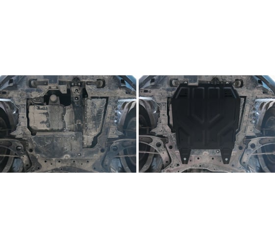ЗК+КПП Citroen C4 Aircross 2012-2016/C-Crosser 2007-2013, st 2mm АвтоБроня 111.04037.1