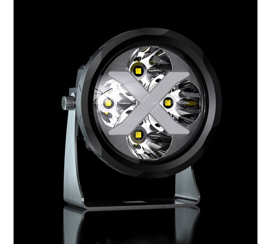 Светодиодная противотуманная фара Aurora alo-r4t3-p-rgb 4" 40w 3200lm 9-36v дальний свет (комплект 2шт.) 22536