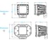 Светодиодная фара Aurora alo-2-e12t 40w 9v-36v 9864 7