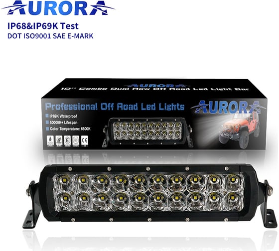 Светодиодная фара Aurora балка alo-d5d1-10, 100w, 3500lm 18879