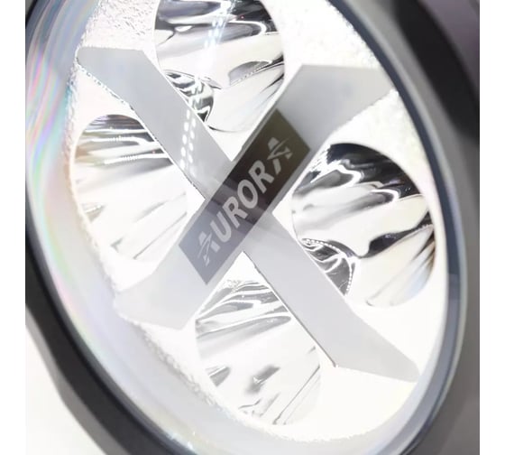 Светодиодная фара Aurora alo-e-r4t3-p-rgb 4" 40w, 3200lm, 9-36v, противотуманка дальний свет, комплект 2 шт. 22538
