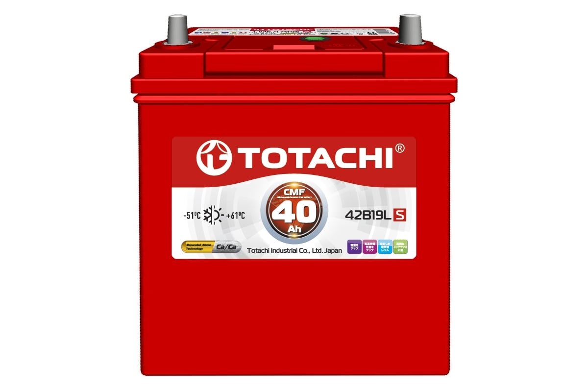  батарея TOTACHI KOR CMF 40 а/ч 42B19 L 90140 - выгодная .
