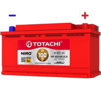 Аккумуляторная батарея TOTACHI АКБ NIRO MF 60038 VLR 100 а/ч поляр. обратная 0 (JIS L) 90200