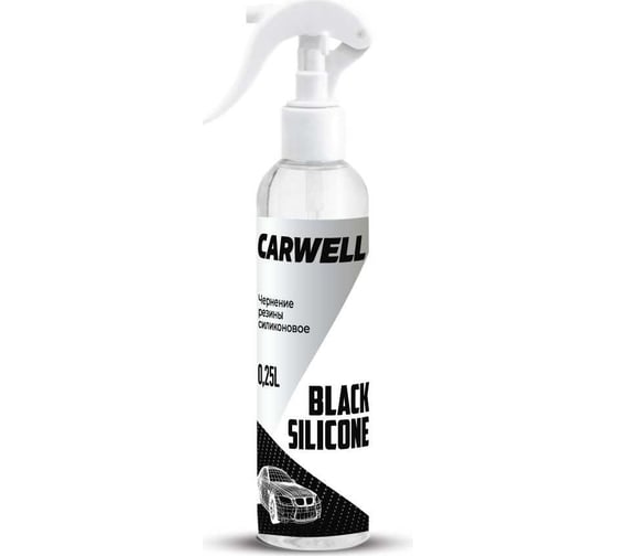 Чернение резины Carwell силиконовое BLACK SILICON 0,25 л С-185