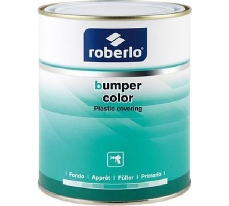 Универсальное структурное эластичное покрытие ROBERLO 1k bumper color для пластиков, антрацит, 1л 61158