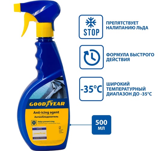 Антиобледенитель Goodyear триггер 500 мл GY000604