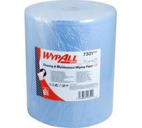 Бумажный протирочный материал KIMBERLY-CLARK PROF 2-сл 190 м в рулоне н380хd255 мм wypall l20 синий 1/1 KC-7301