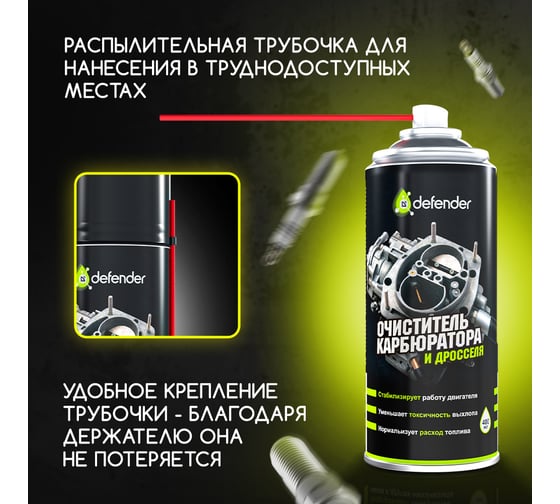 Очиститель карбюратора и дросселя Defender 10402