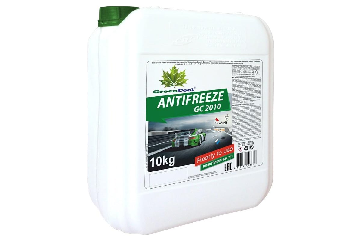 Антифриз GreenCool 10 кг, зеленый GС2010 751807 - выгодная цена, отзывы .