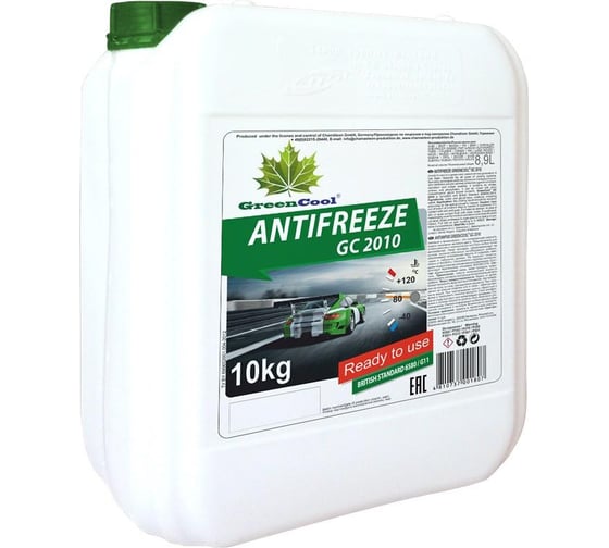 Антифриз GreenCool 10 кг, зеленый GС2010 751807