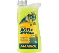Готовый раствор охлаждающей жидкости MANNOL ANTIFREEZE ADVANCED AG13+, желтый, 1 л 40141