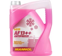 Готовый раствор охлаждающей жидкости MANNOL ANTIFREEZE AF13++, 5 л, антифриз, красный 40155