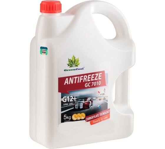 Антифриз GreenCool BASF Carboxylate Long Life GC7010 G12+, 5 кг, красн. 792255