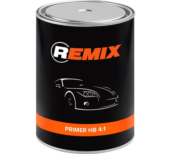 Акриловый грунт REMIX 2K HB 4:1 черный, 0,8 л RM451221 1