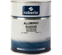 Краска для дисков ROBERLO серебристая 1k aluminio ruedas 1л 61251