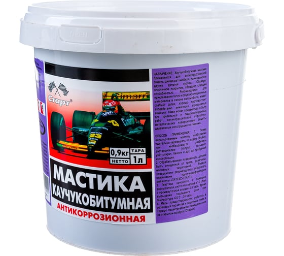Каучукобитумная мастика СТАРТ 1 л пэ 4607952901292